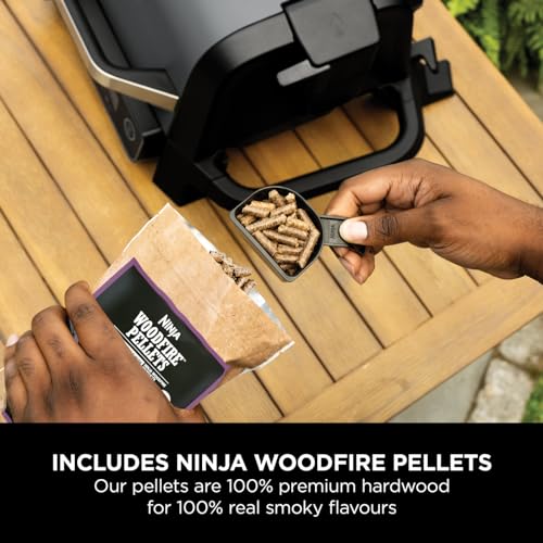Ninja Woodfire OG701UK Electric BBQ Grill & Smoker - Black