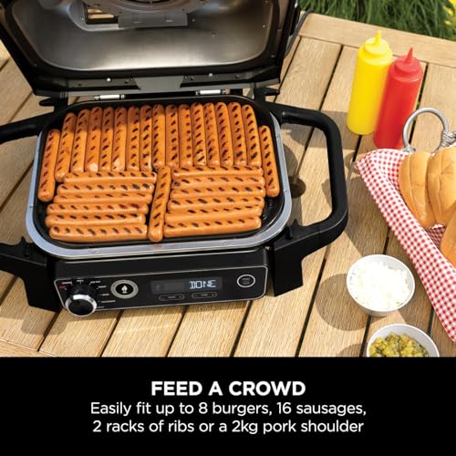 Ninja Woodfire OG701UK Electric BBQ Grill & Smoker - Black