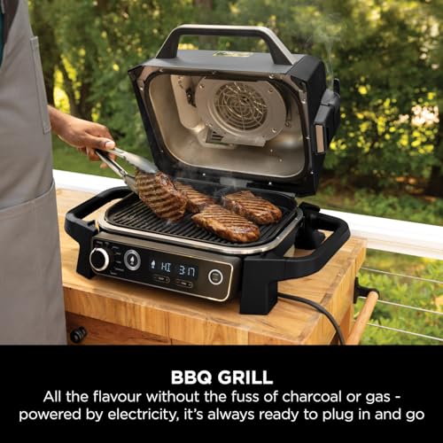 Ninja Woodfire OG701UK Electric BBQ Grill & Smoker - Black