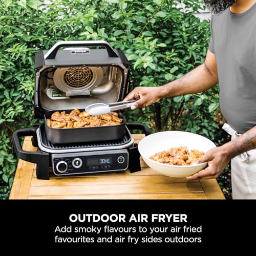 Ninja Woodfire OG701UK Electric BBQ Grill & Smoker - Black