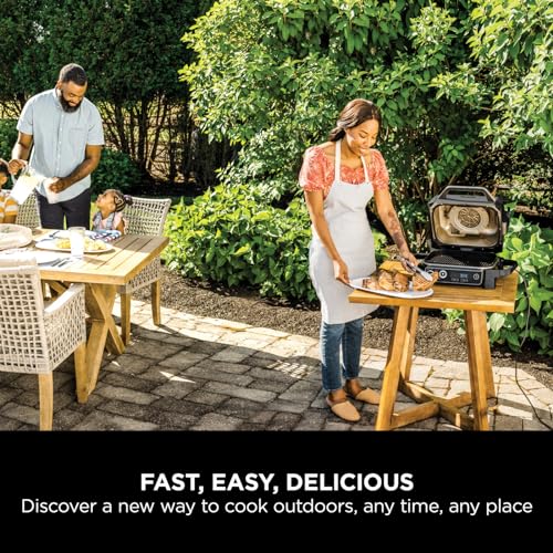Ninja Woodfire OG701UK Electric BBQ Grill & Smoker - Black