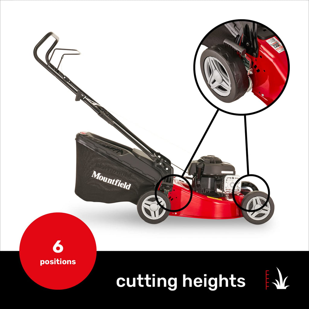 Mountfield HP164 39Cm 123cc Hand Propelled Petrol Lawnmower