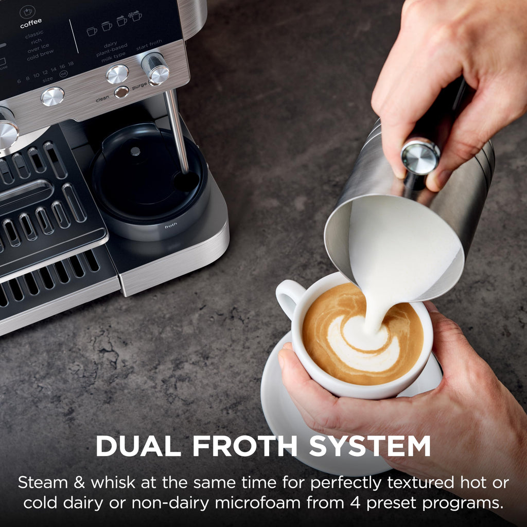 Ninja Luxe Café Premier 3-in-1 Espresso Machine, Drip Coffee