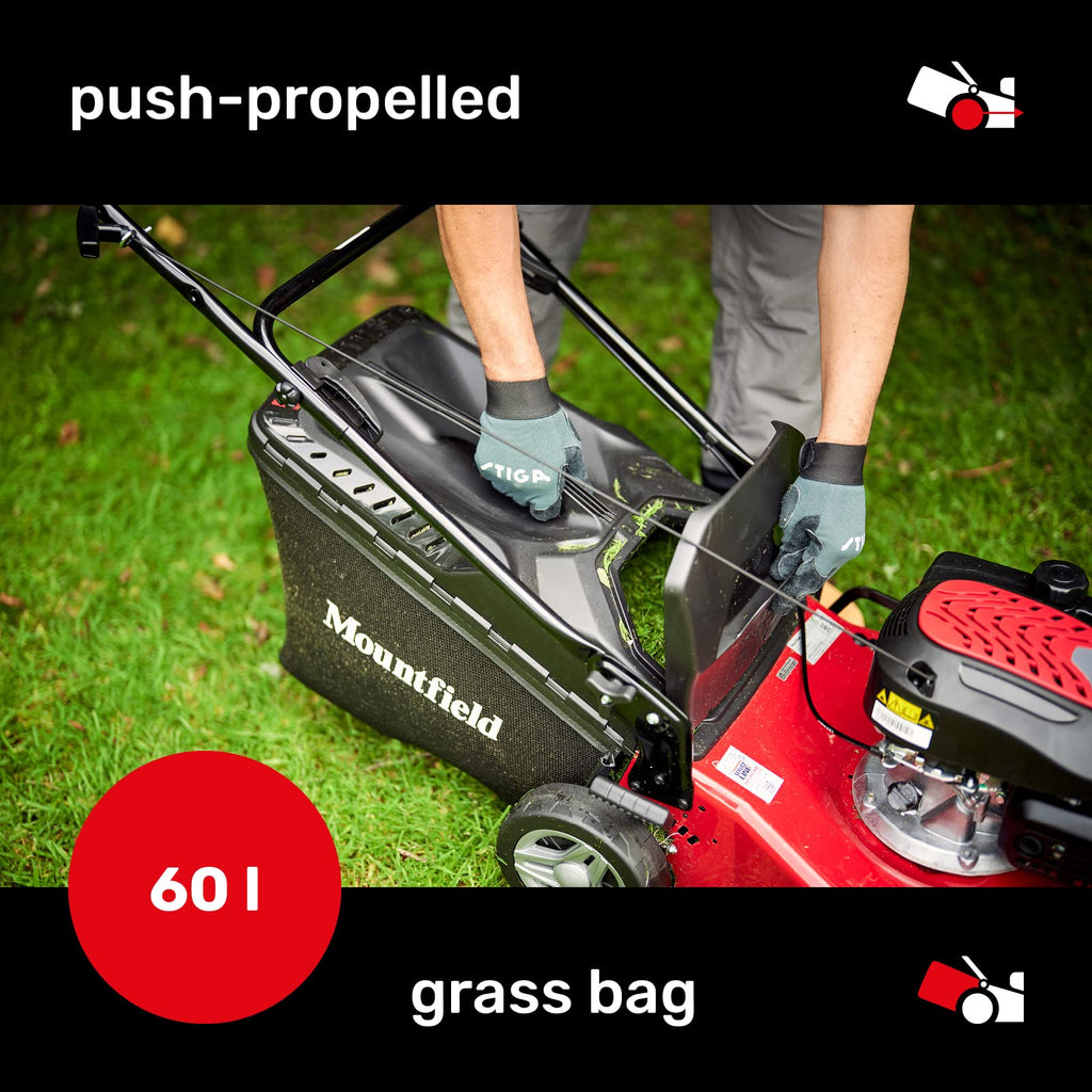 Mountfield HP164 39Cm 123cc Hand Propelled Petrol Lawnmower